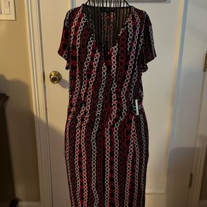 Once worn cross front dress